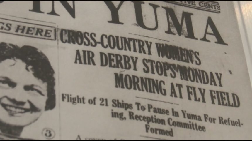 Women Aviators Arrive to Yuma