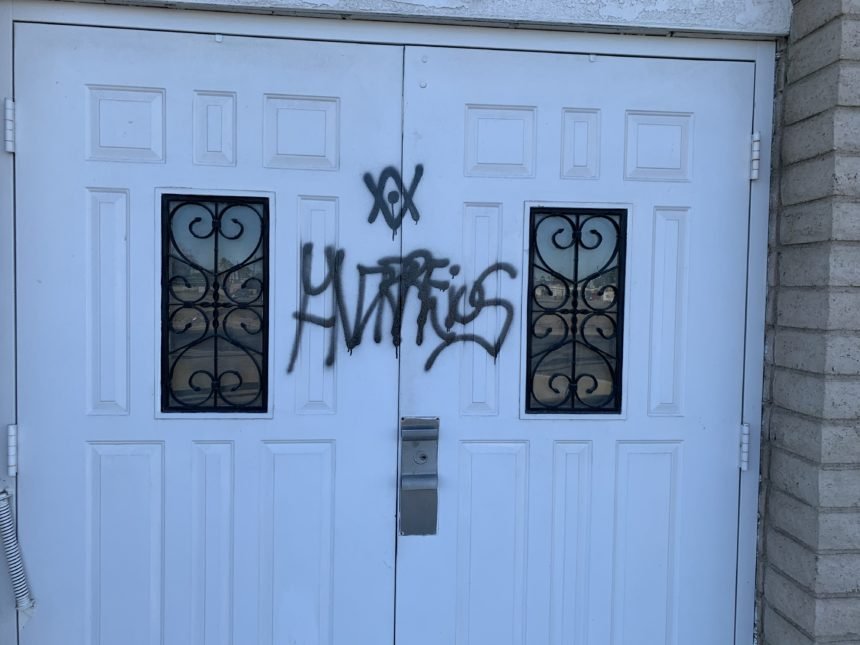 Yuma Christian Academy vandalized with satanic graffiti