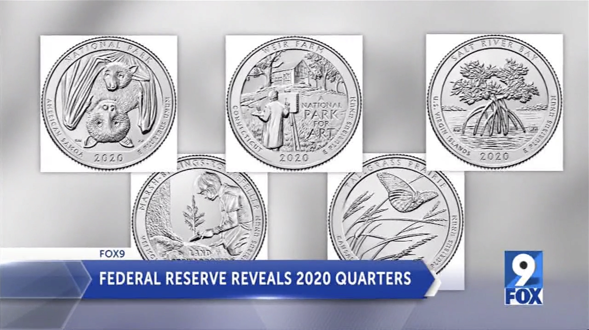 Federal reserve reveals new 2020 quarters KYMA