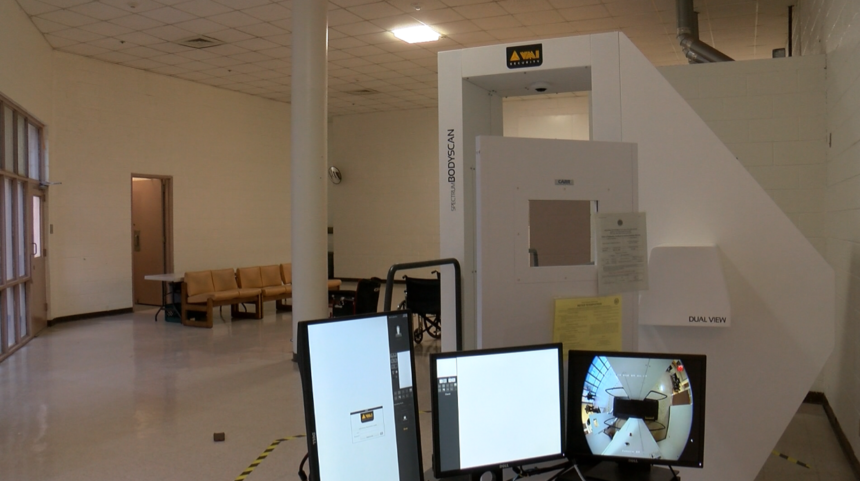 X-ray machine at YCSO Detention Center