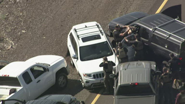 I-10 Chase ends