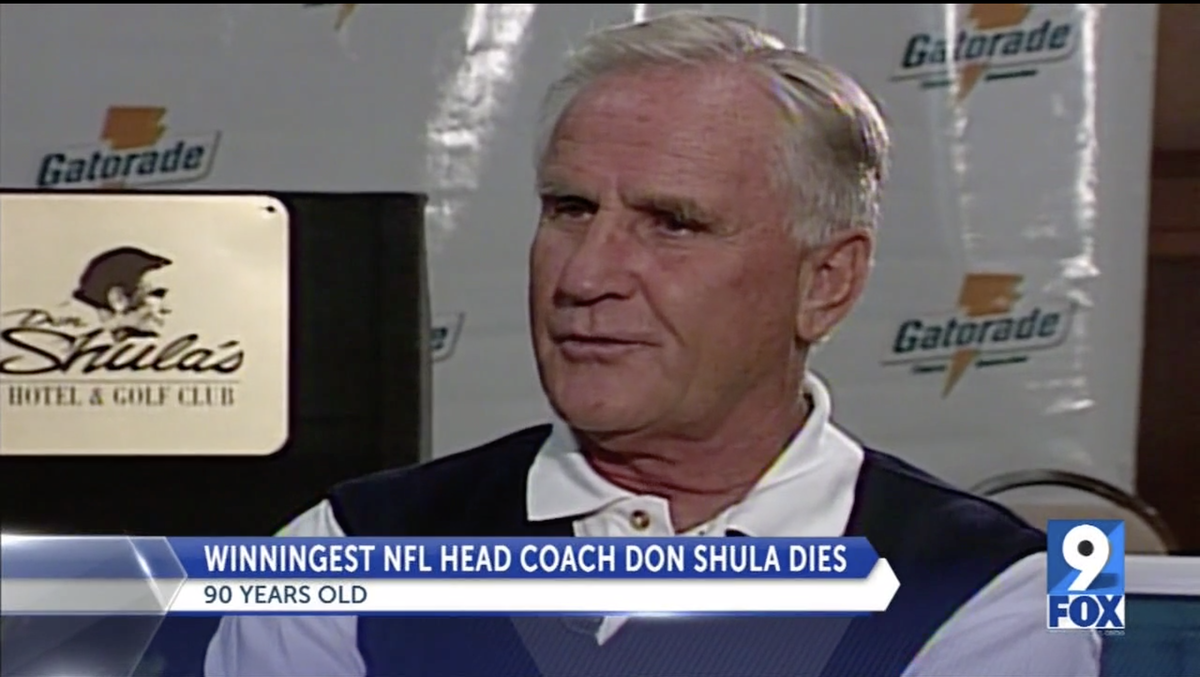 Don Shula, winningest coach in NFL history, dies at 90