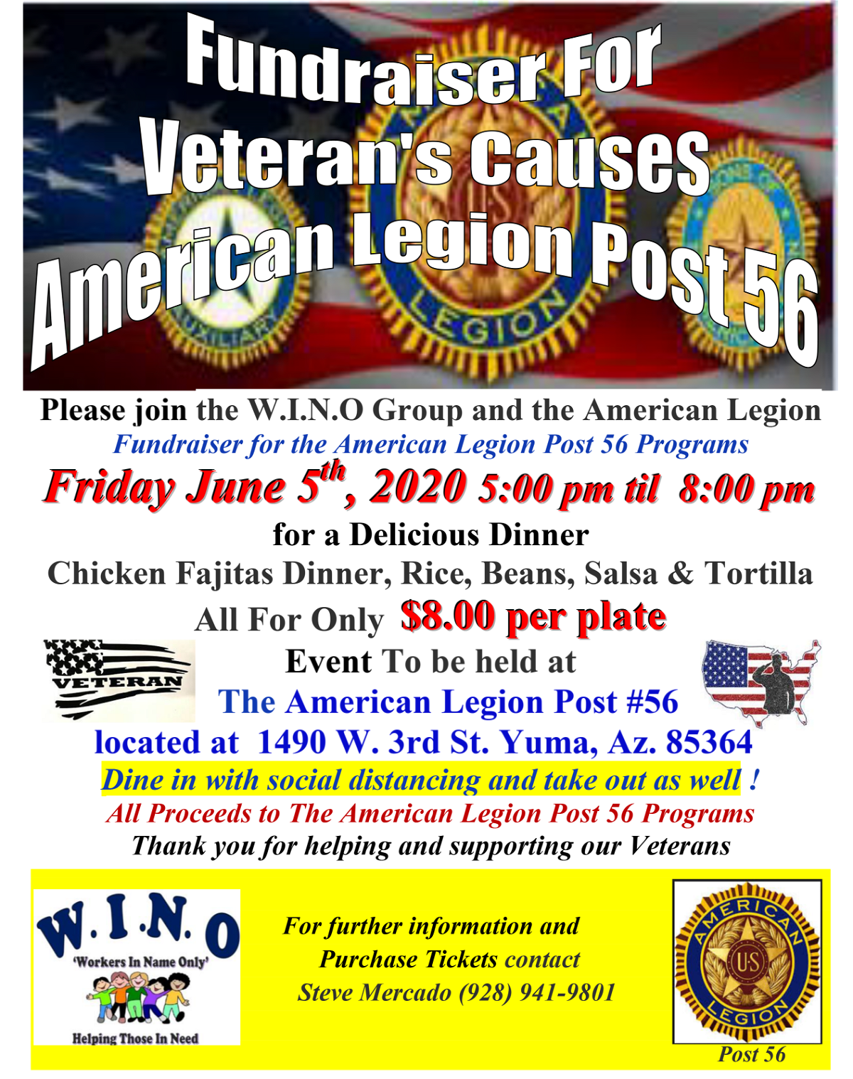 American Legion Post 56 hosting fundraiser KYMA