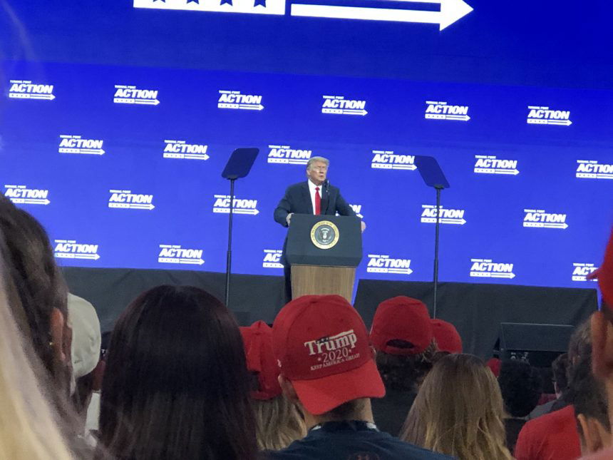 Students for Trump rally