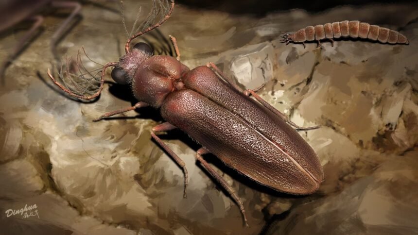 Prehistoric beetle