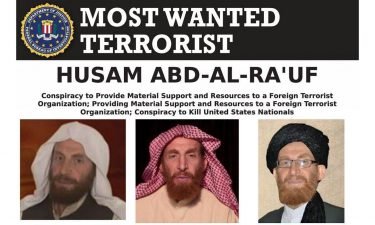 Husam Abd-al-Rauf is seen in an FBI most wanted poster issued in 2019.
