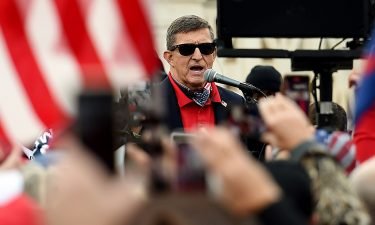 Former national security adviser Michael Flynn is seen as a hero in the QAnon movement.