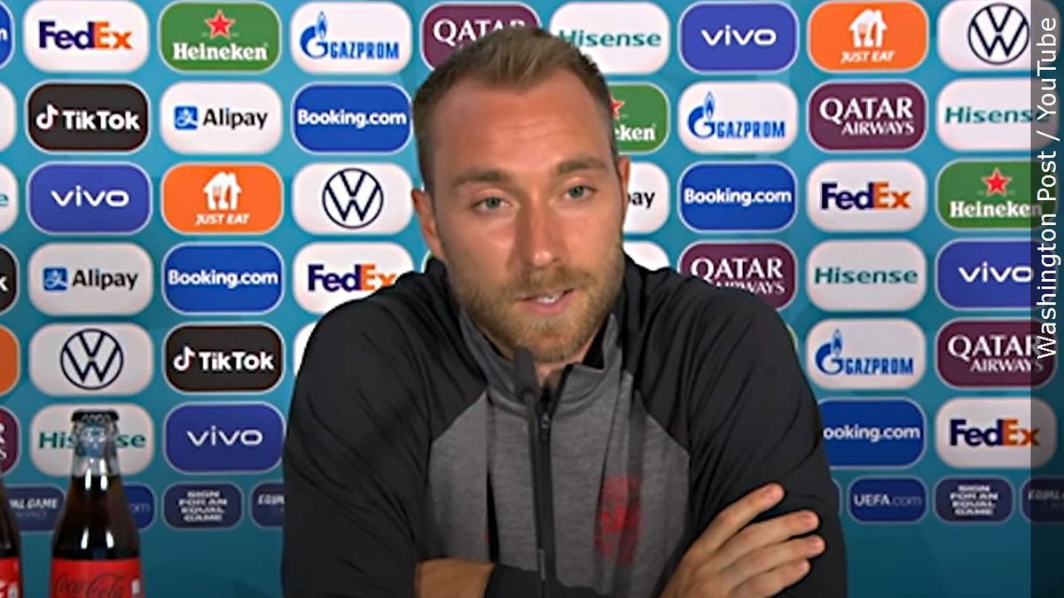 Danish soccer star Christian Eriksen 