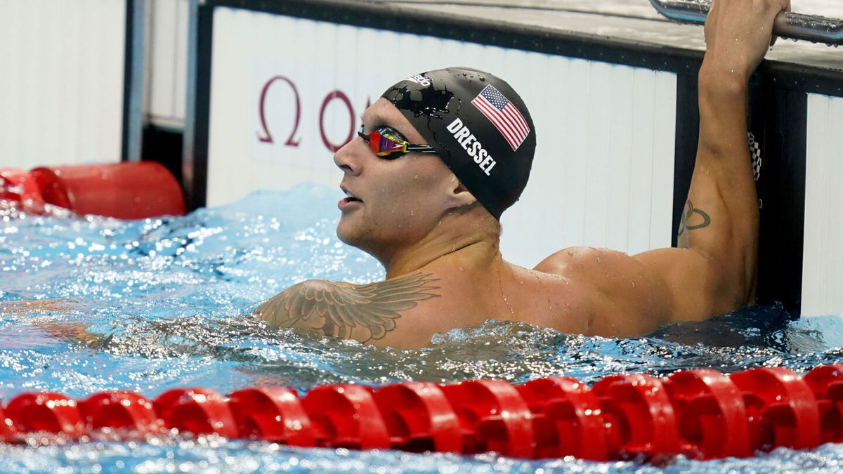 Caeleb Dressel in the pool