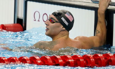 Caeleb Dressel in the pool