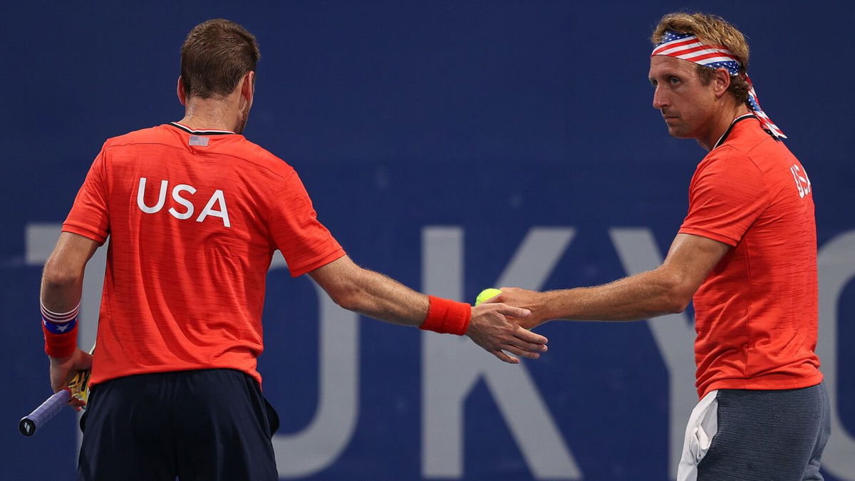 Austin Krajicek and Tennys Sandgren play in Tokyo