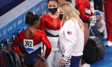 Cecile Landi talks to Simone Biles