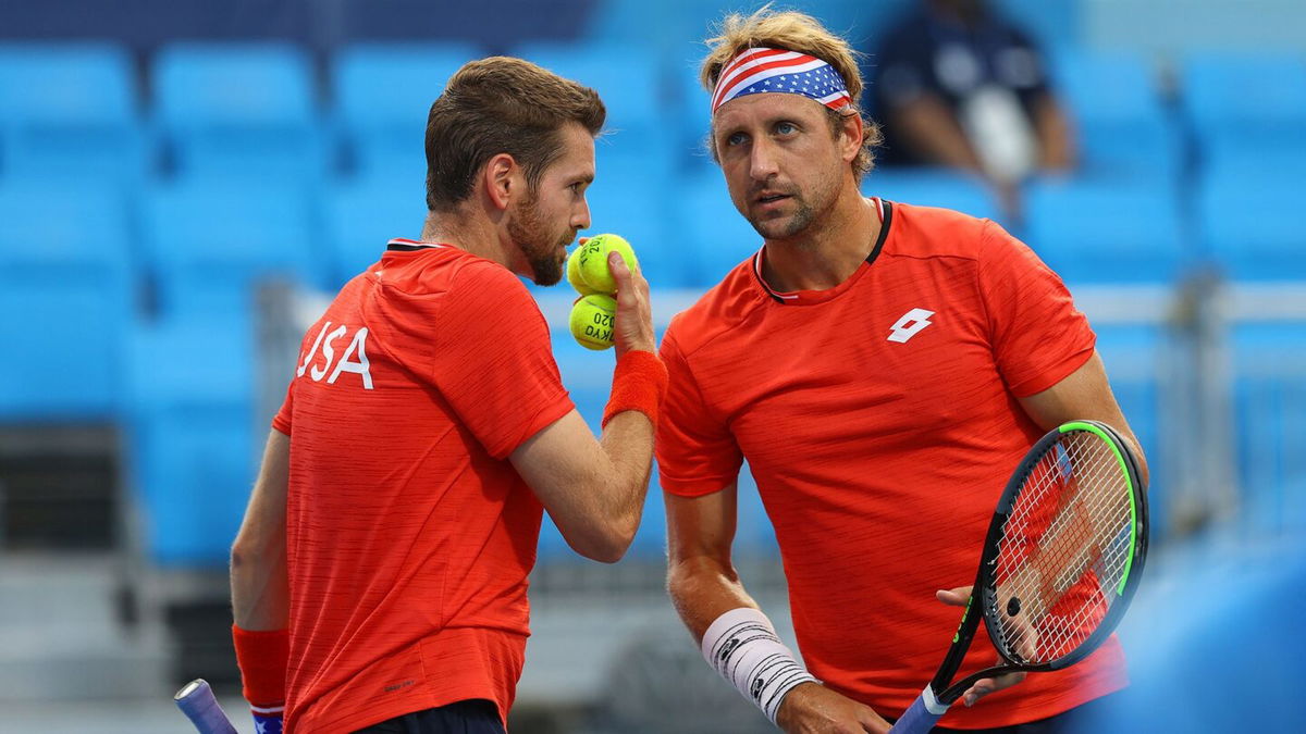 Austin Krajicek and Tennys Sandgren play in Tokyo