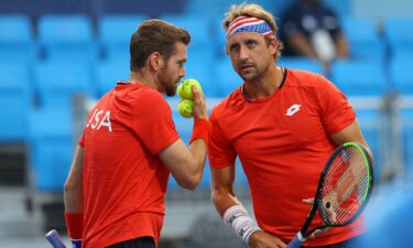 Austin Krajicek and Tennys Sandgren play in Tokyo