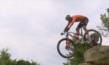 Dutch mountain biker Van der Poel crashes big at Sakura Drop