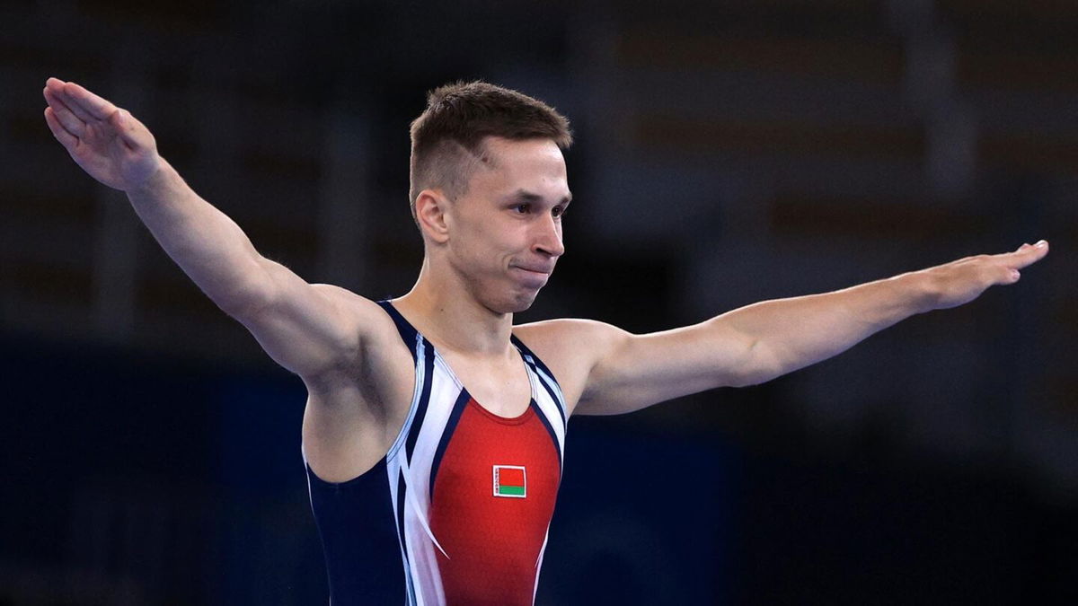 Litvinovich's sensational routine earns him trampoline gold