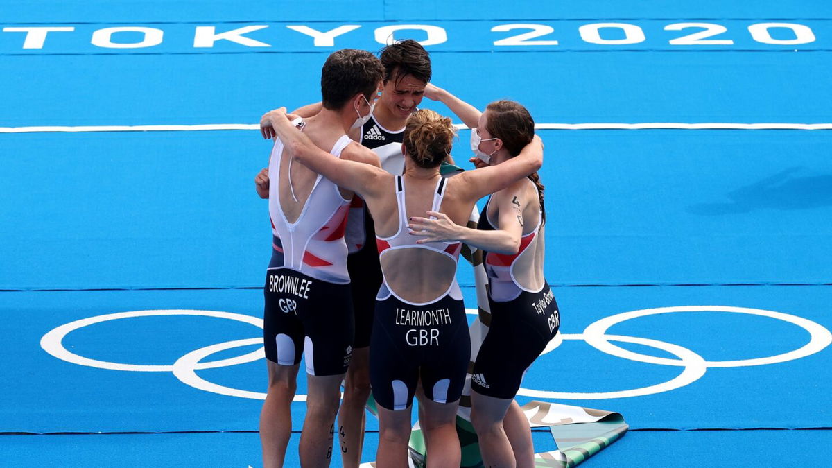 Great Britain takes first-ever mixed team gold ahead of U.S.