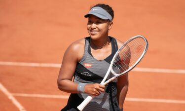 Naomi Osaka competes at the French Open