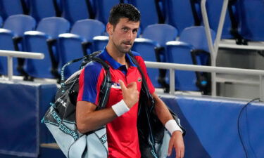 Novak Djokovic walks off court