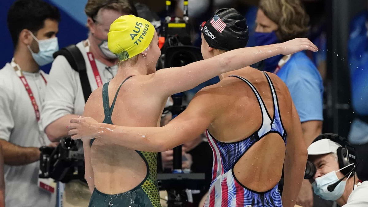 Katie Ledecky Ariarne Titmus Swimming