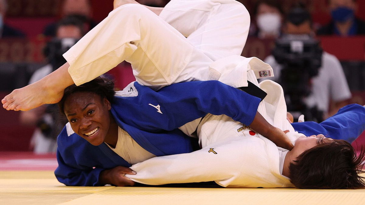 Clarisse Agbegnenou took home her second Olympic medal as France beat Japan in mixed team judo