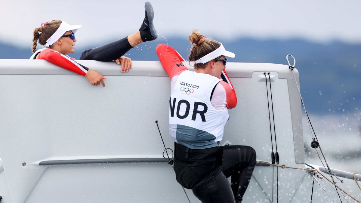 Helene Naess and Marie Ronningen of Team Norway