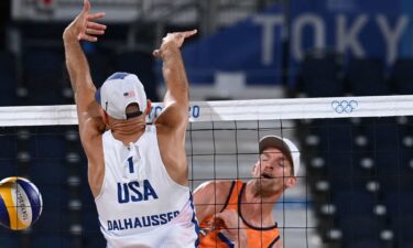 Phil Dalhausser at the net