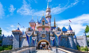 General views of Sleeping Beauty Castle at Disneyland