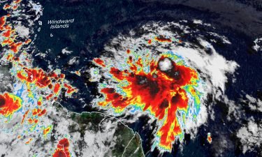 A tropical storm warning is in effect for St. Vincent and the Grenadines