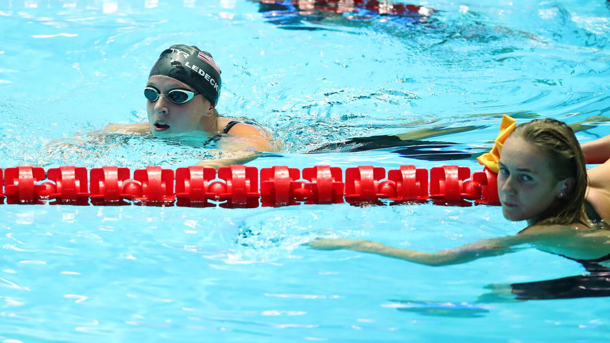 Katie Ledecky matches up against Ariarne Titmus (AUS) for the first time since Titmus bested Ledecky in the 400 free at 2019 Worlds.