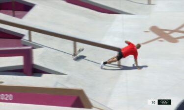 Skateboard spill leaves athlete limping