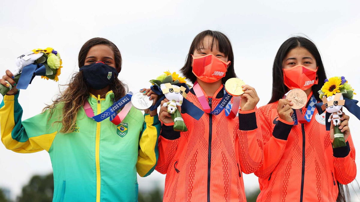 History made at women's skateboarding podium