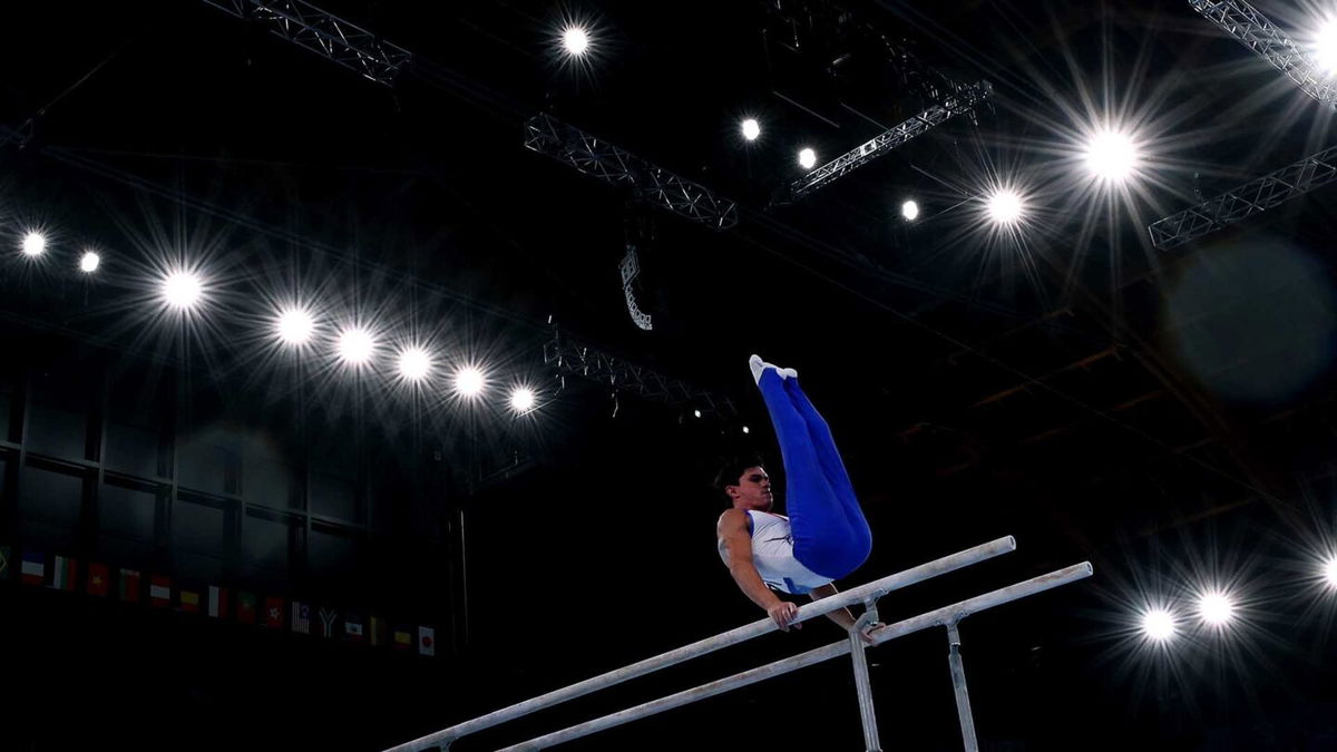 Artur Dalaloyan's 14.600 parallel bars in team final