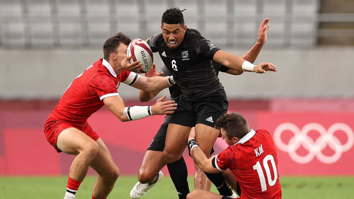 New Zealand takes down Canada in men's rugby quarterfinal