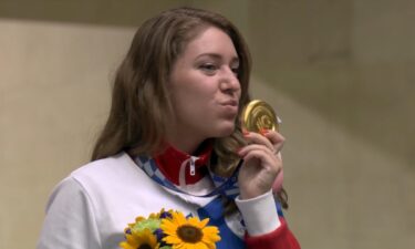 Batsarashkina wins gold for ROC in women's 25m pistol