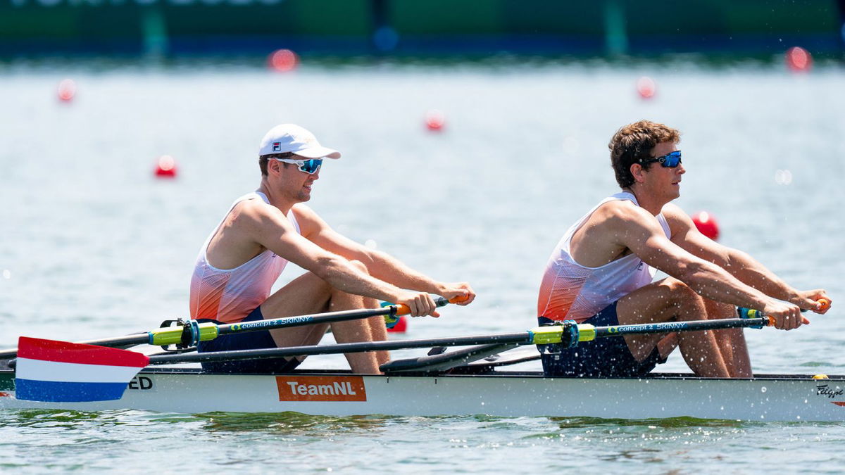 Netherlands breaks men's double Olympic record in heats