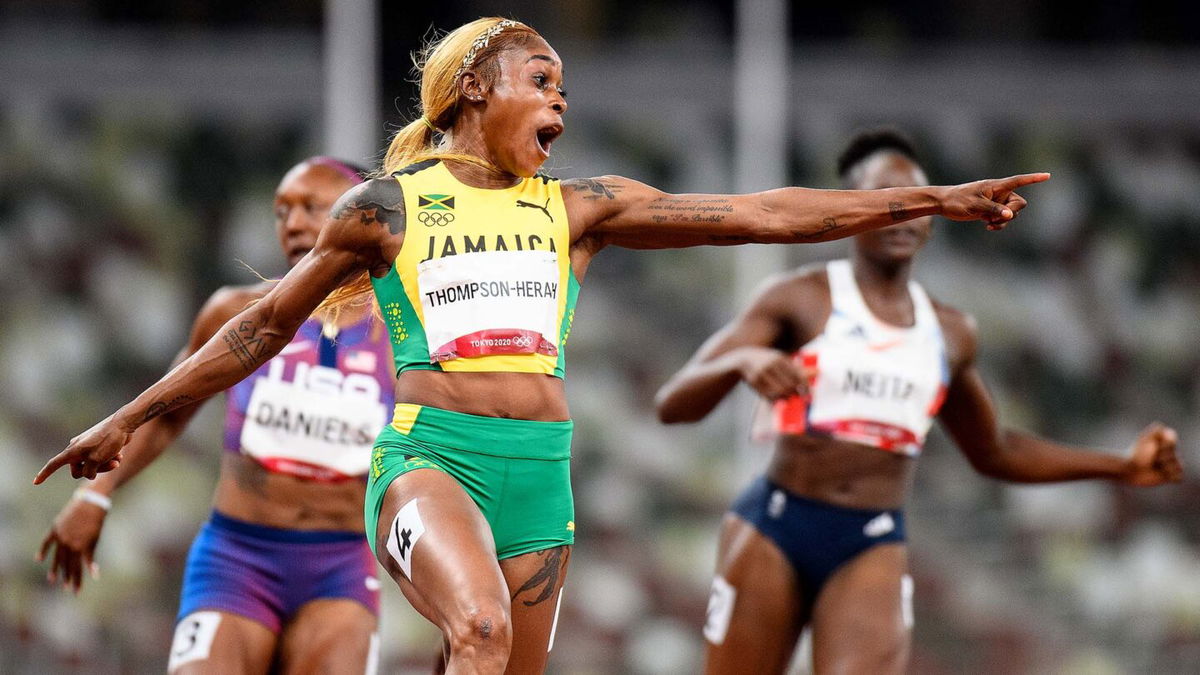 Jamaica sweeps podium in 100-meter final