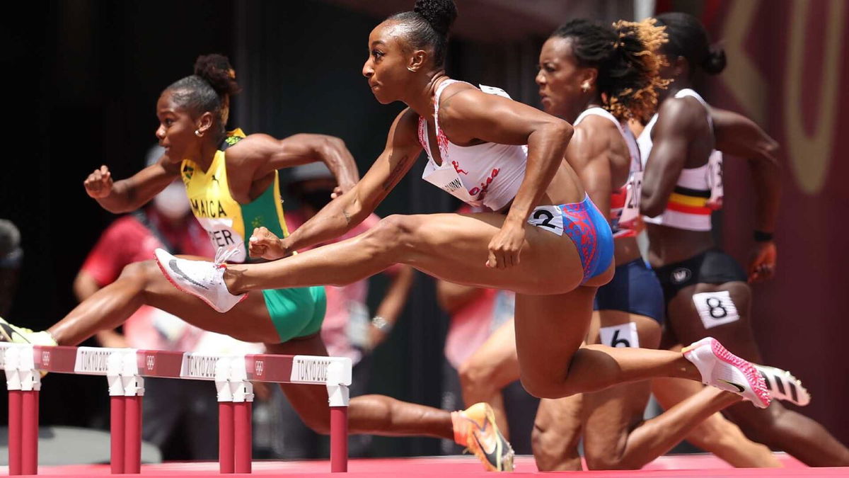 Camacho-Quinn fastest among women's 100m hurdlers to semis