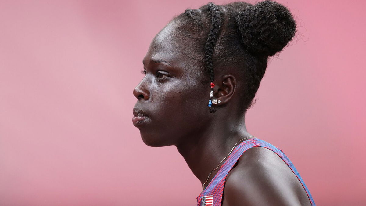 USA's Athing Mu wins 800m semifinal heat