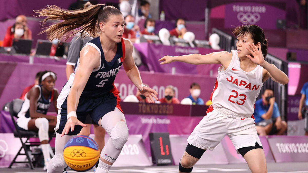 basketball 3x3 game between France and Italy