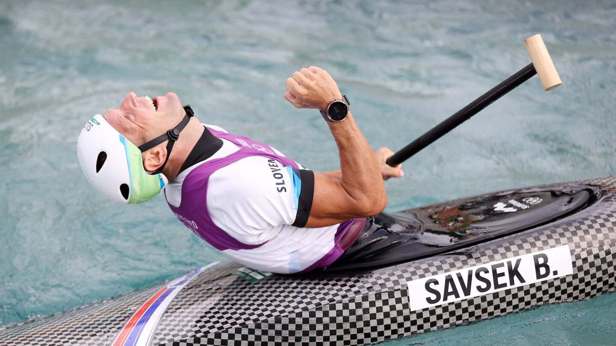 Slovenian Savsek smoothly slices stream securing slalom gold