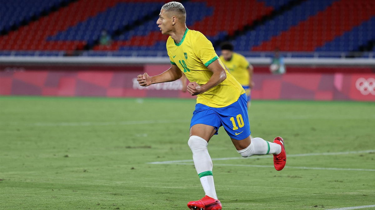 Brazil's Richarlison scores first-half hat trick vs. Germany