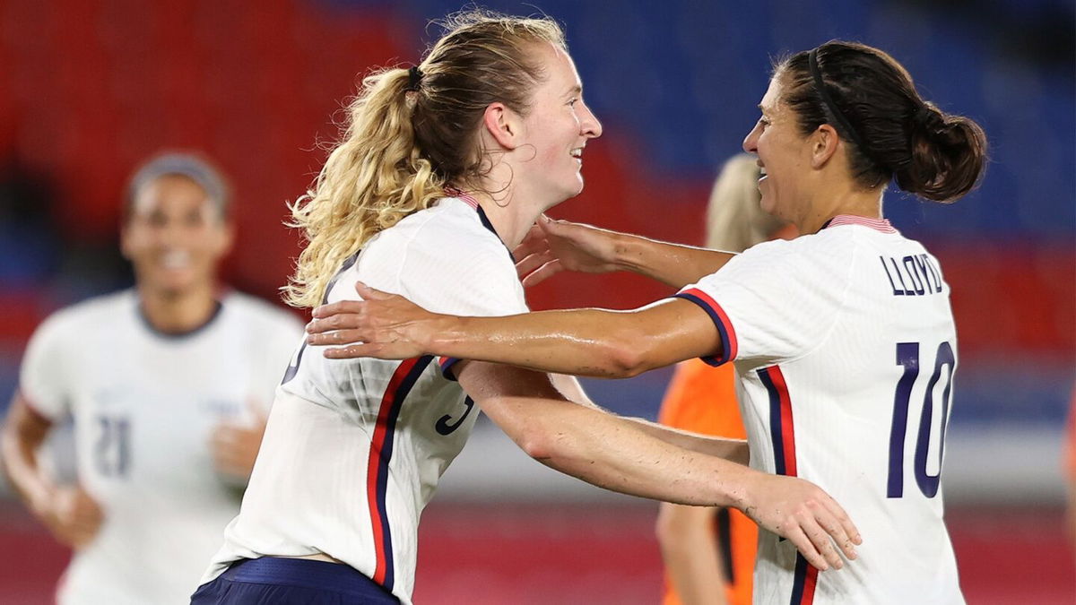 Sam Mewis gets USWNT level against Netherlands