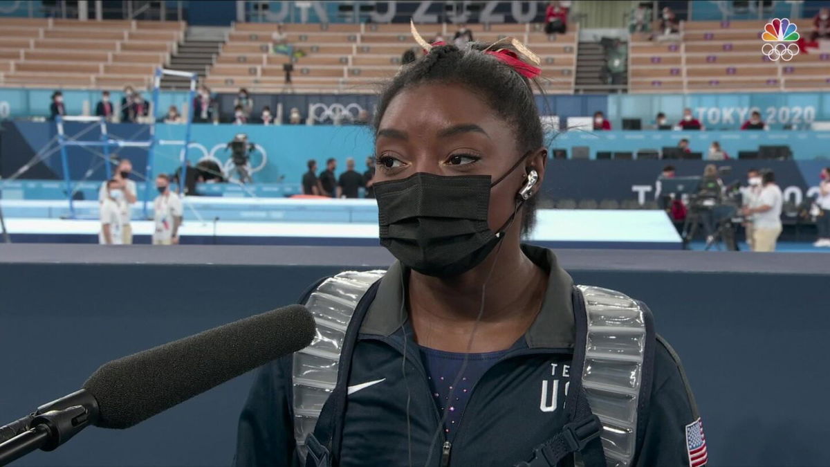 Simone Biles describes 'nervewracking' qualifying in Tokyo