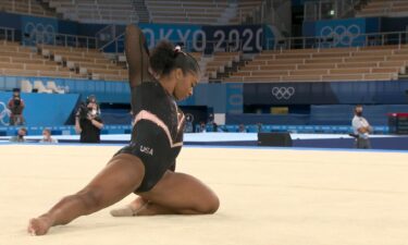 Podium Training: Jordan Chiles practices floor routine