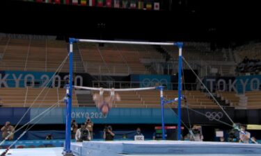 Anastasia Ilyankova shines as she tops chart for uneven bars