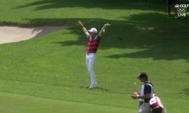 Hansen holes out from 80 yards