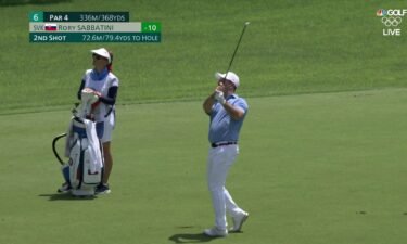 Sabbatini sinks second shot for final round eagle