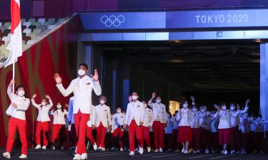 Japan makes Opening Ceremony entrance behind NBA's Hachimura