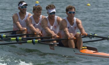 Netherlands wins its 1st Olympic men's quad gold